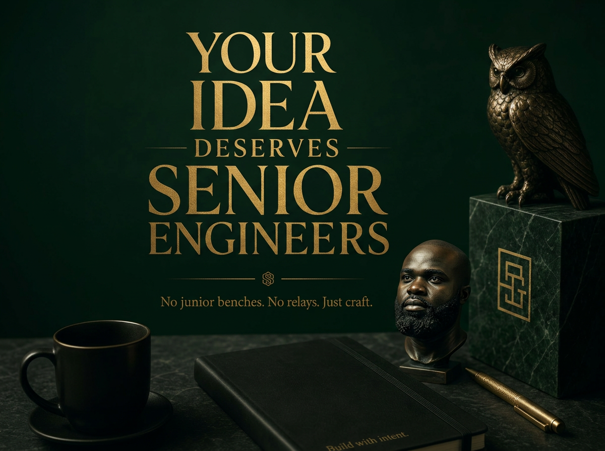 Your idea deserves senior engineers.